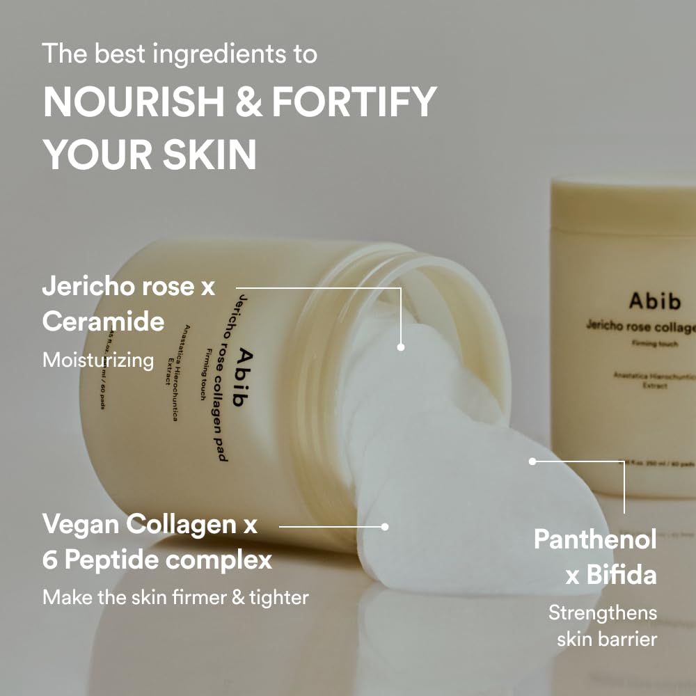 Abib pad saturated with toner to hydrate skin and deliver active ingredients