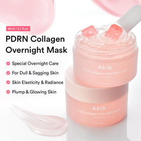 Abib open jar showing bouncy jelly texture for overnight hydration