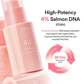 Abib ingredient flatlay featuring peptides, hyaluronic acid, collagen benefits