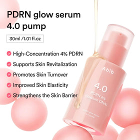 Abib pump dispensing serum into palm for precise dosage and minimal waste