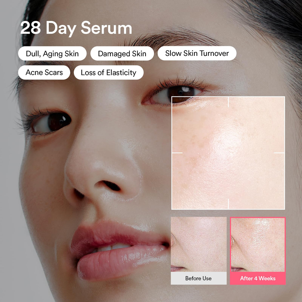 Abib serum droplet close-up showing lightweight texture and fast absorption