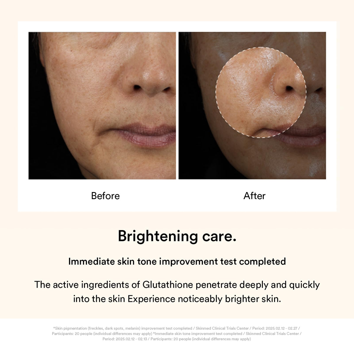 Abib peel-off action with hand lifting film to reveal smoother skin