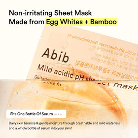 Abib serum essence poured from ampoule showcasing hydration boost