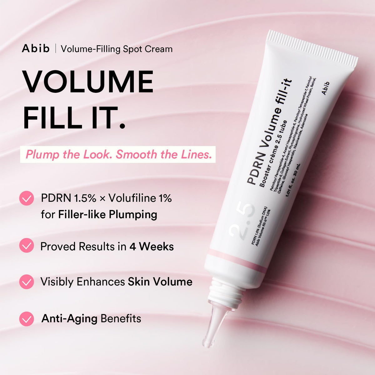Abib tube with cream dispensed showing controlled application benefit