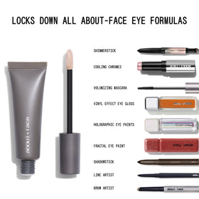 about-face size comparison next to coin indicating compact 0.405 oz travel-friendly benefit