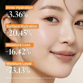 About Me active ingredients label displaying triple ferment and niacinamide benefits