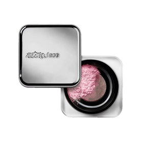 aboutface front packaging showing powder jar and branding, clean finish benefit