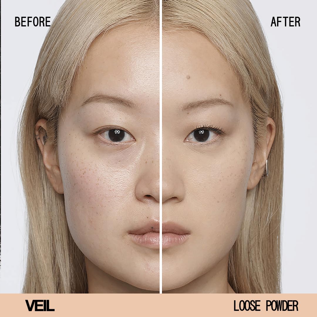 aboutface open jar with mesh sifter and plush puff highlighting mess-free application