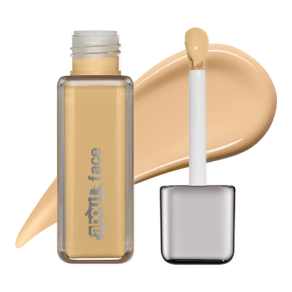 aboutface The Performer front packaging showing label and shade L2Olive benefit of shade clarity