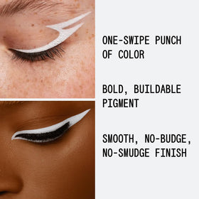 aboutface texture swipe showing dense white pigment and smooth matte