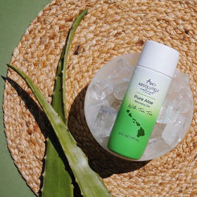 Absolutely Natural being applied to forearm demonstrating gentle coverage and immediate cooling