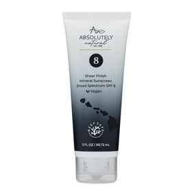 Absolutely Natural front tube showing label and size for easy identification and travel convenience