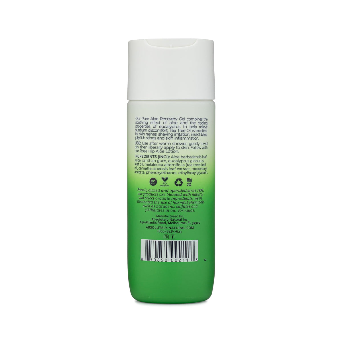 Absolutely Natural in a beach setting illustrating post-sun relief and convenient on-the-go use
