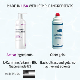 Absonic bottle beside a home sculpting device for compatibility