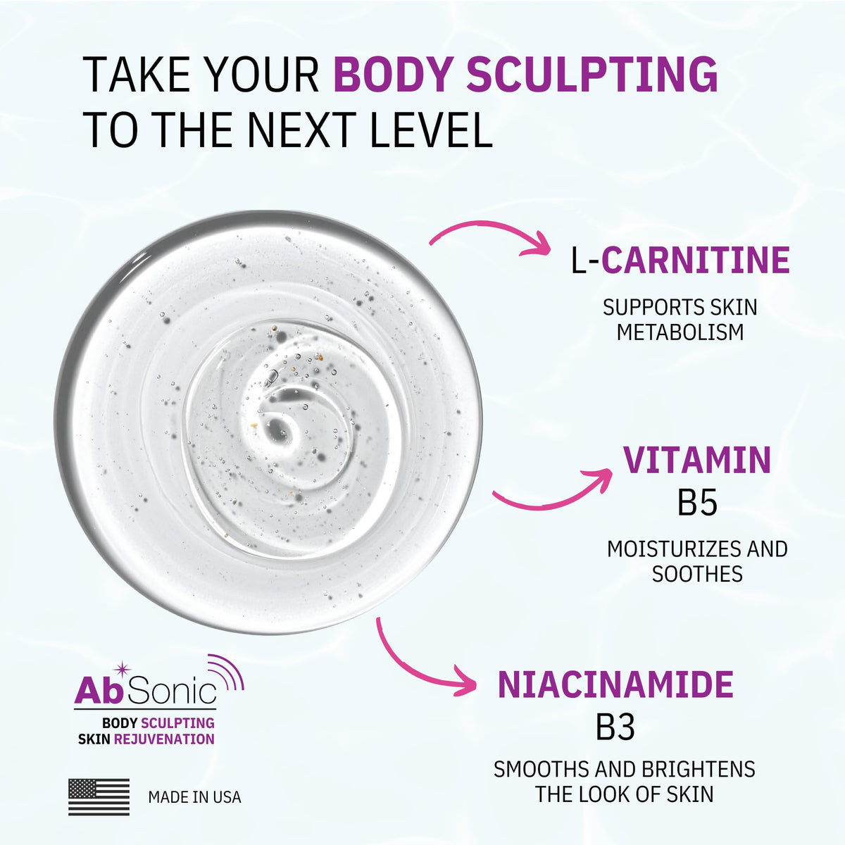 Absonic dispensing pump releasing gel for controlled application
