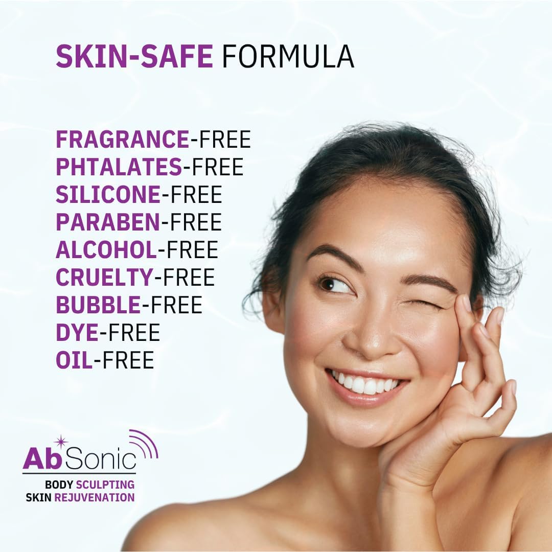 Absonic label close-up highlighting hyaluronic acid, collagen, and niacinamide benefits