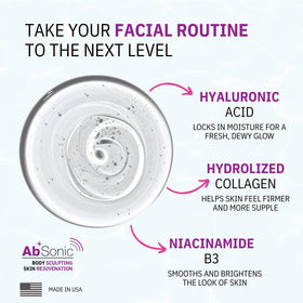 Absonic close-up of push-cap dispenser for hygienic controlled dispensing benefit