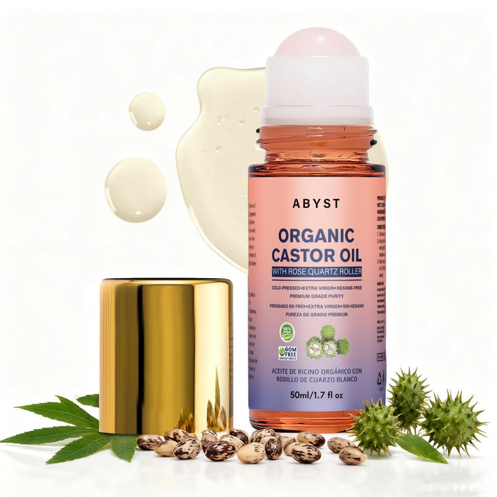 abyst roll-on front view glass bottle showing pure design and easy application