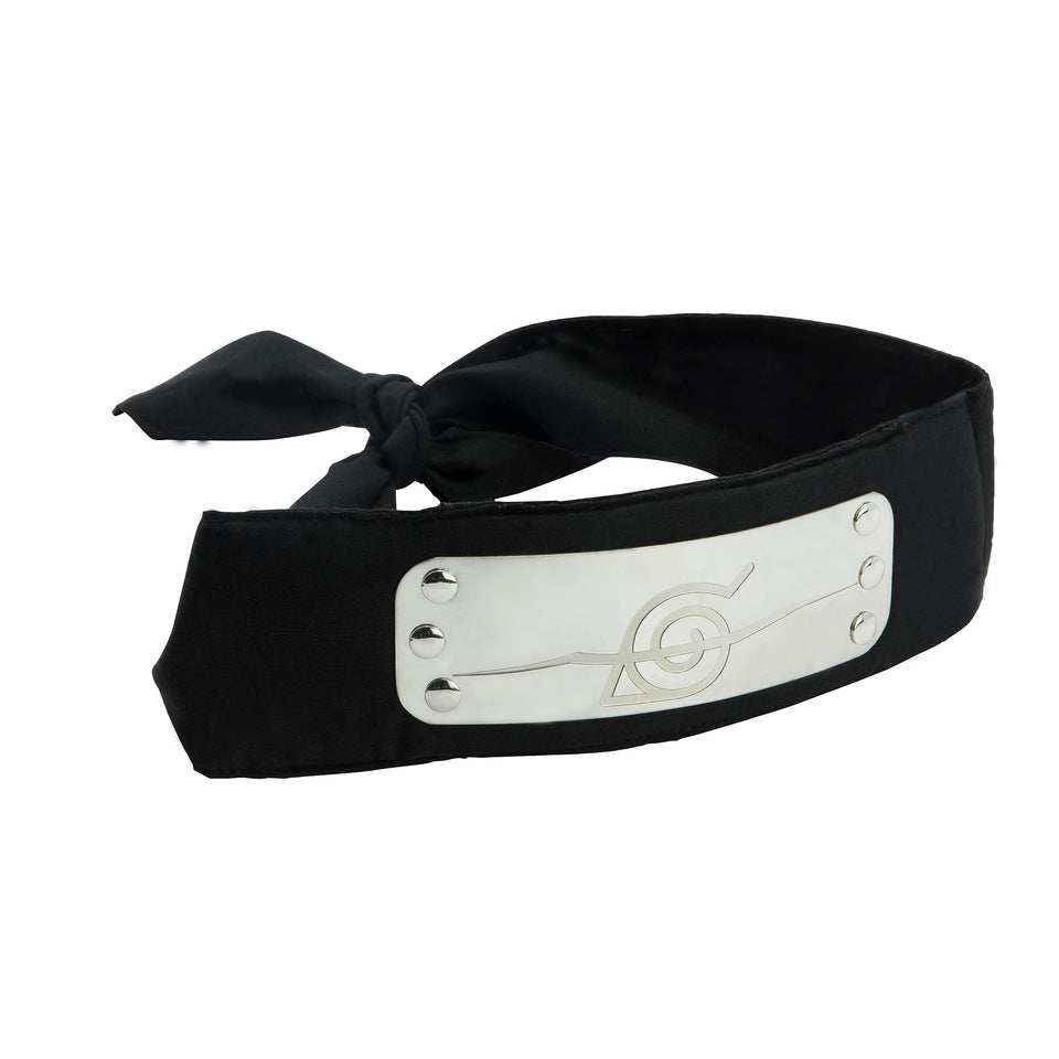 ABYSTYLE headband front view showing Hidden Leaf emblem and comfortable band