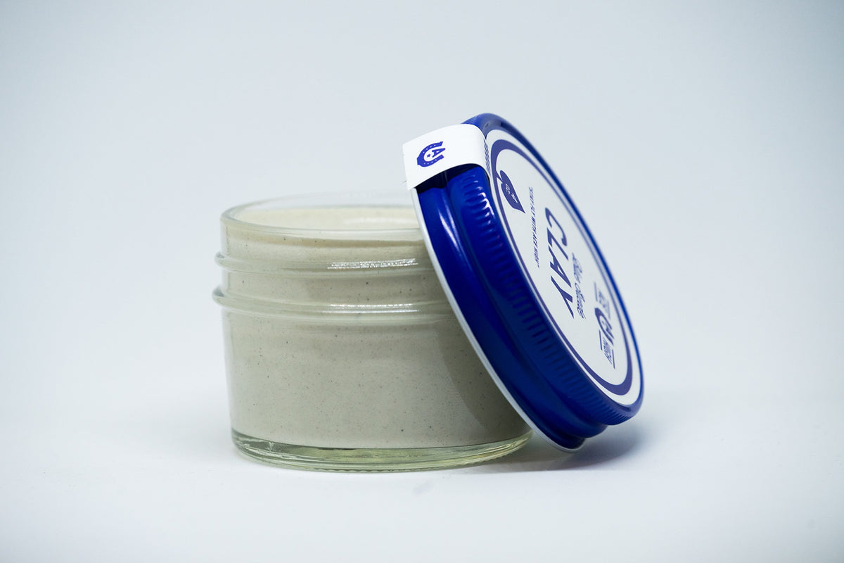 ace high label detail close-up, emphasizes product name and scent notes