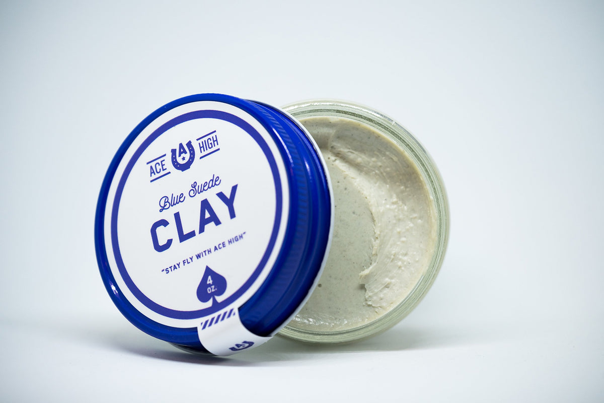 ace high clay in hand during application, demonstrates easy warming and spreadability