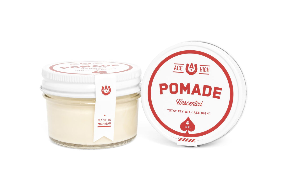 ace high pomade creamy texture close-up illustrating easy spreadability