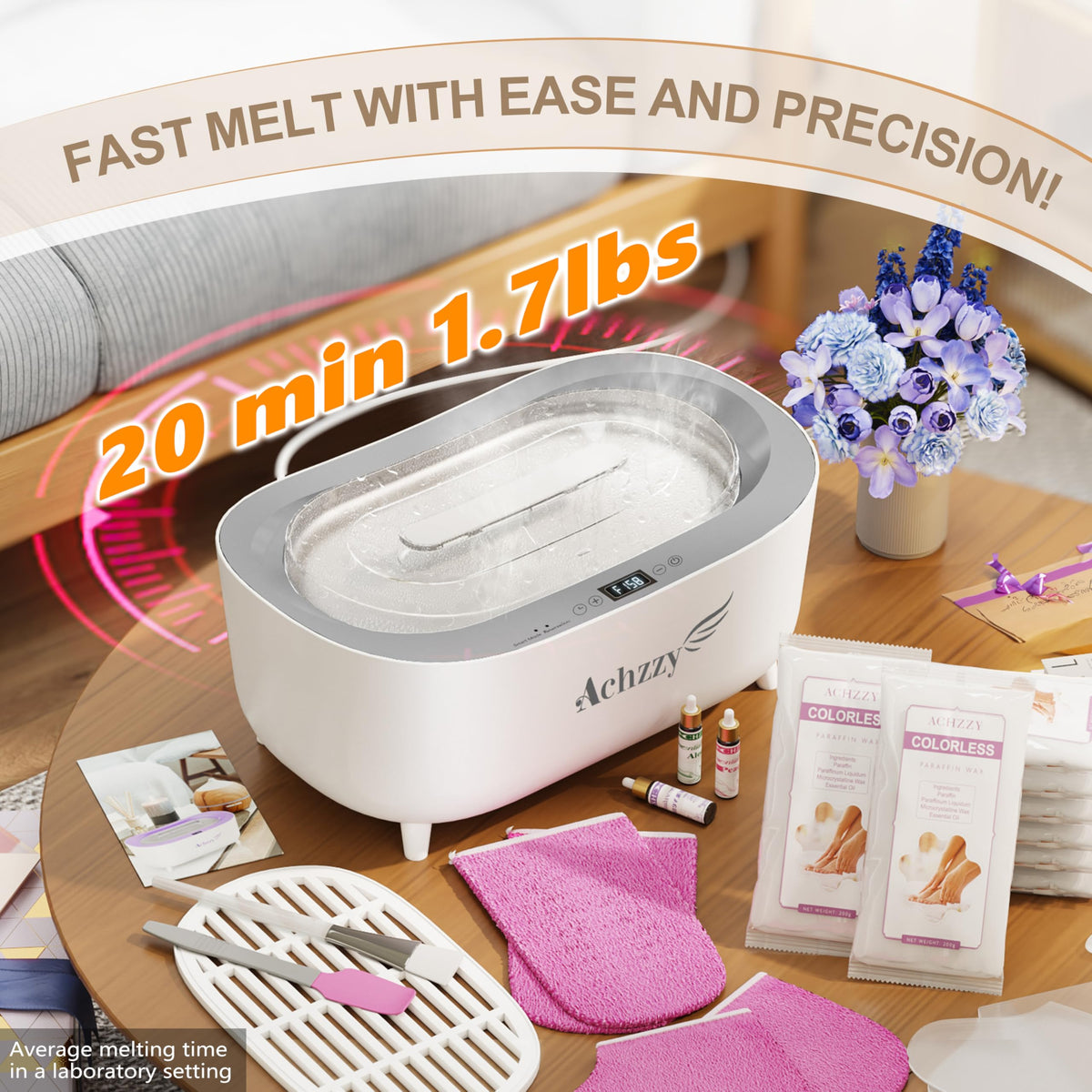 Achzzy foot dip demonstration showing roomy 5000ml capacity benefit