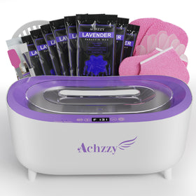 Achzzy front view showing compact wax machine and controls for reliable use