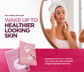 AcneEase on bathroom shelf in lifestyle scene promoting routine use