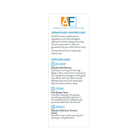 AcneFree kit on bathroom sink in use showing simple everyday routine