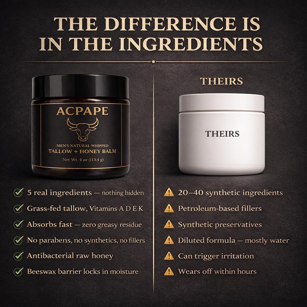 Men applying Acpape post-shave to soothe skin and reduce tightness