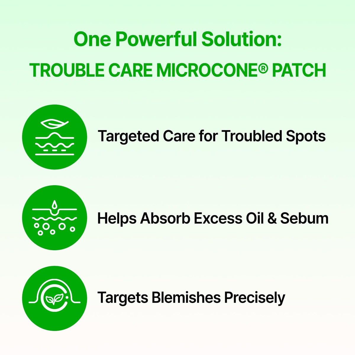Acropass patch applied on skin protecting spot and reducing redness