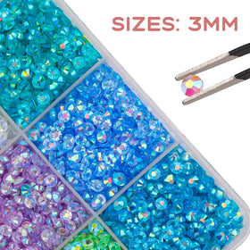 Acrridi close-up resin texture revealing AB-like sparkle for vivid shine