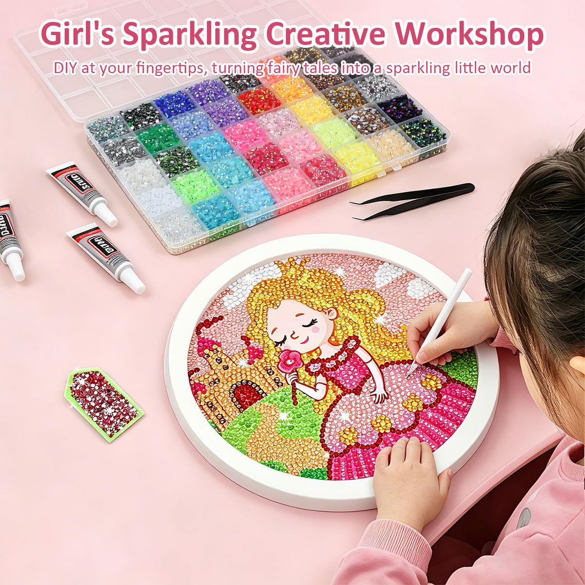 Acrridi rhinestones on nail art showcasing decorative impact and durability