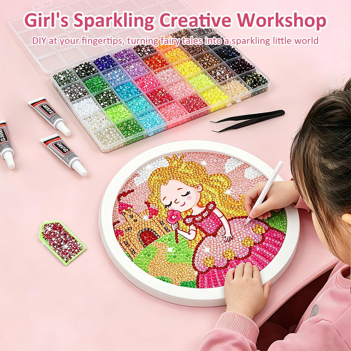 Acrridi on finished nail art demonstrating vibrant colors and secure gems