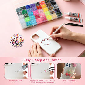 Acrridi open storage box with sorted 40 colors for tidy organization