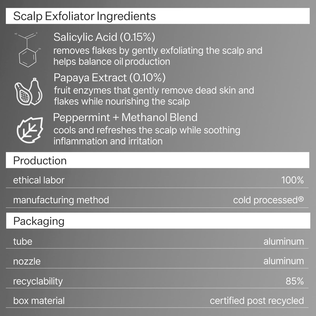 ACT+ ACRE bottle on vanity with hair tools, suggests color‑safe everyday routine