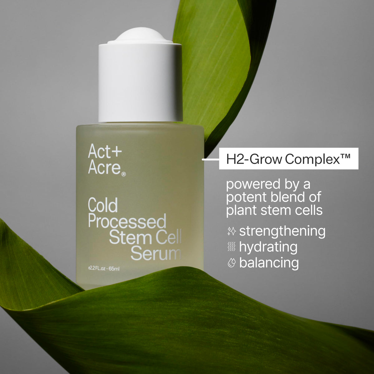 ACT+ ACRE lifestyle image of person massaging scalp showing daily self-care and relaxing routine benefit