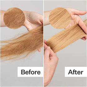 ACT+ ACRE ingredient focus on glycerin bottle highlighting moisture-locking benefit for hair