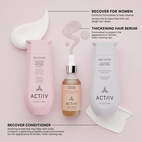 ACTIIV conditioner dispensing from pump showing smoothing nourishment