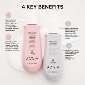 ACTIIV conditioner pouring from bottle showing lightweight conditioning