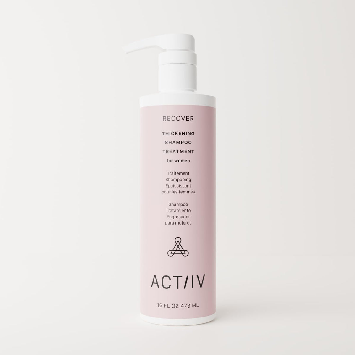 ACTIIV pump and label detail highlighting product name and benefits