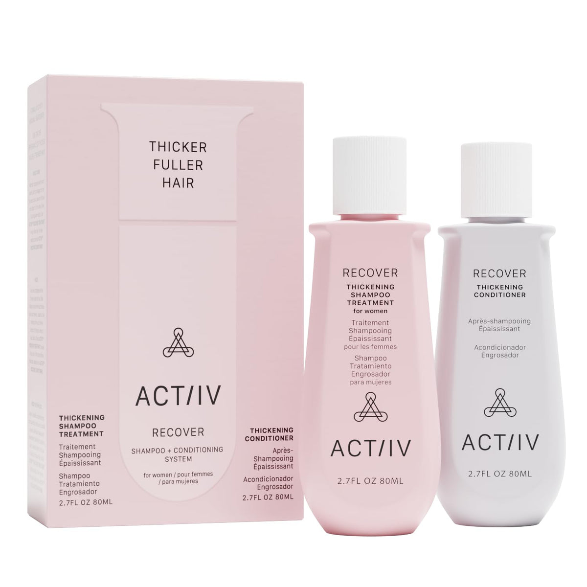 ACTIIV travel duo front packaging showing compact bottles and benefits