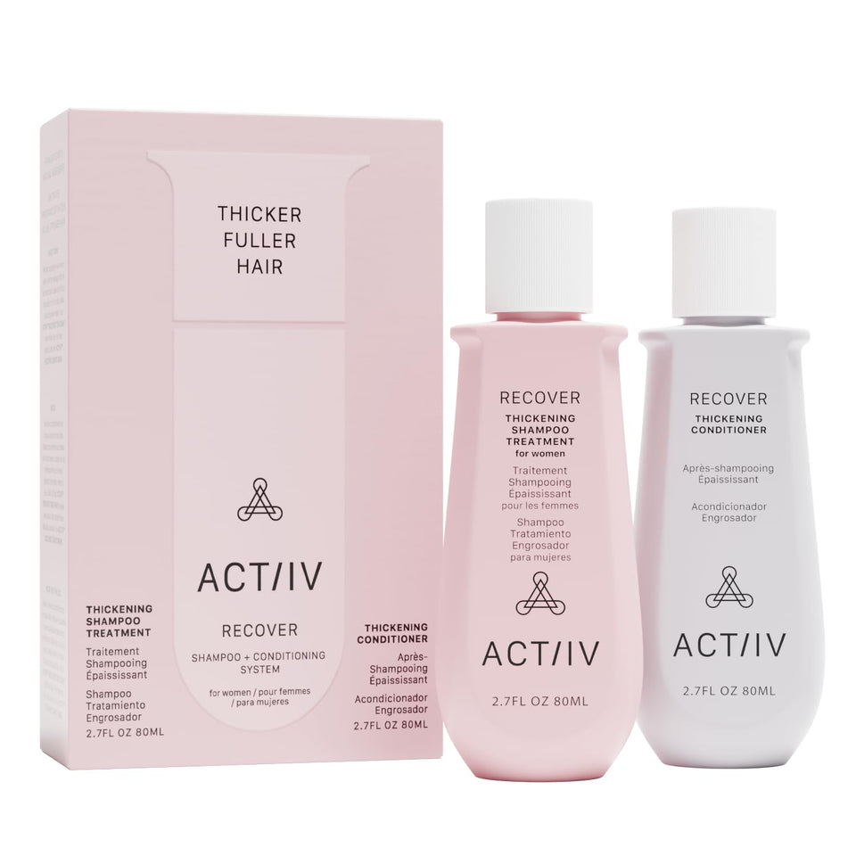 ACTIIV travel duo front packaging showing compact bottles and benefits