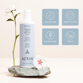 ACTIIV pump pour detail demonstrating easy dispensing benefit