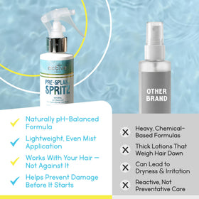 Active COCO being applied to wet hair showing protection before swim benefit