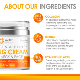ACTIVSCIENCE cream texture close-up showing smooth hydrating consistency