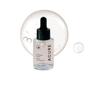 Acure bottle front view showing clean formula and anti-aging focus