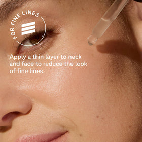 Acure ingredients label photo showing niacinamide and peptide benefits