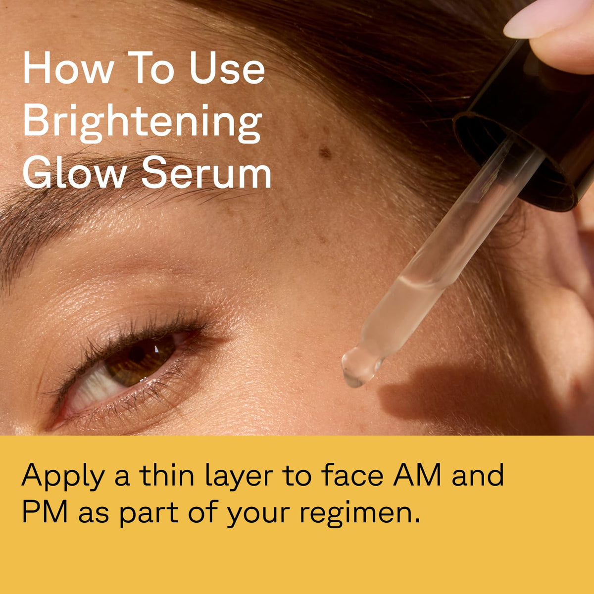 Acure serum applied on skin demonstrating fast absorption and hydrated look